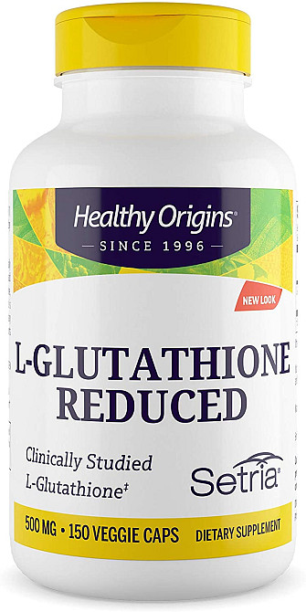 Свободный L-глутатион (Reduced L-Glutathione) 500 мг 150 капсул Київ - фото 1