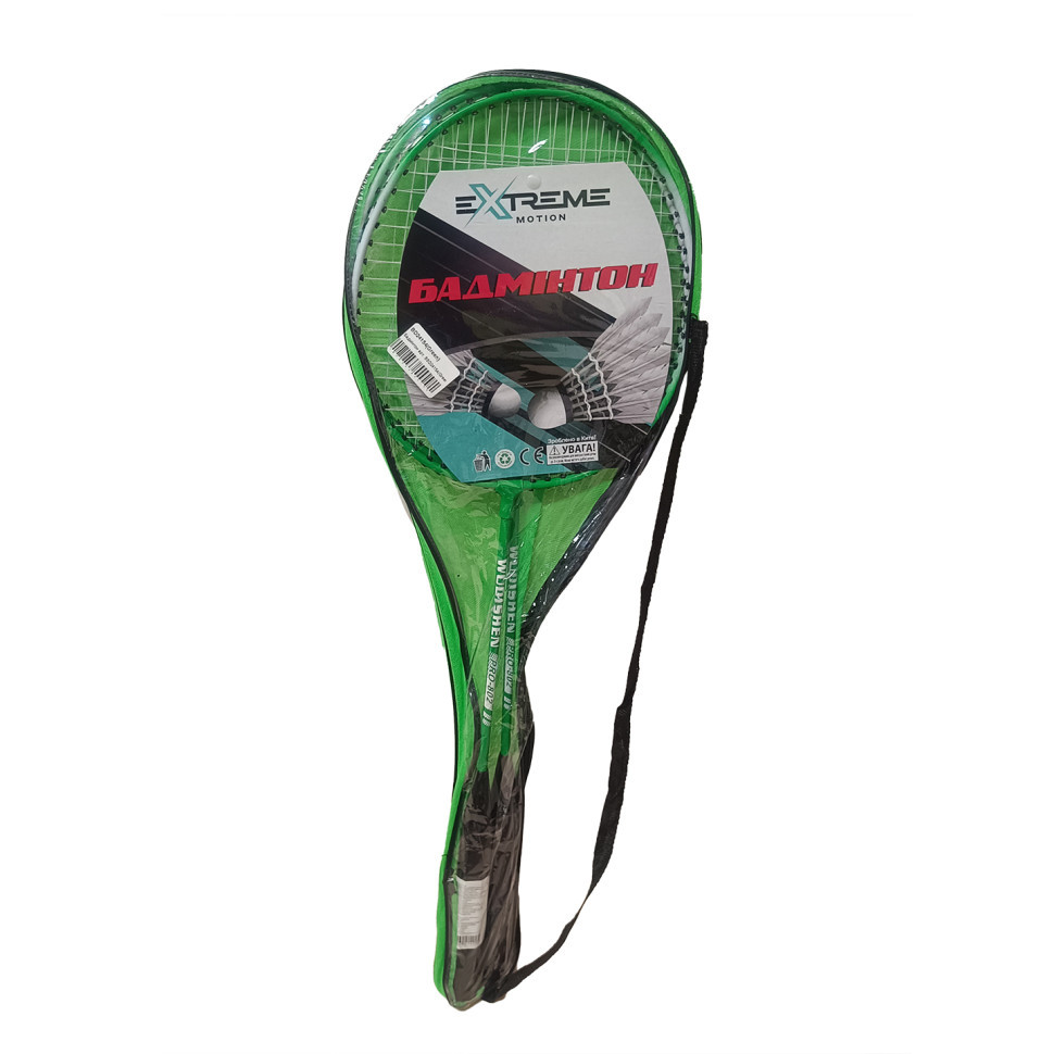 Набор Бадминтона BD24154(Green) 2 ракетки в чехле, без воланчика Винница - изображение 1