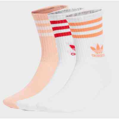 Шкарпетки Adidas Crew Sock 3str JI9472 білий, рожевий, червоний S (37-39) (4067905454723) Вінниця