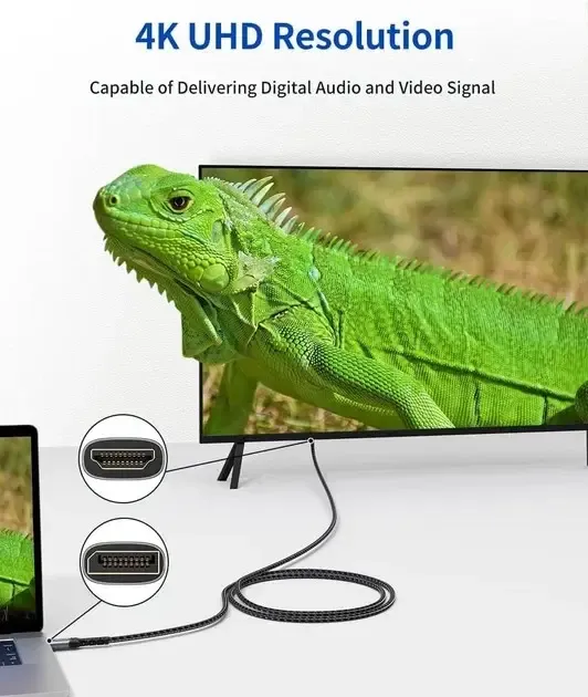 Кабель JSAUX CV0047 DisplayPort (DP) – HDMI 4K 2м Луцьк - фото 3