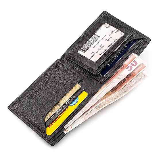 Мужской кошелек ST Leather 18319 (ST160) кожаный Черный Киев