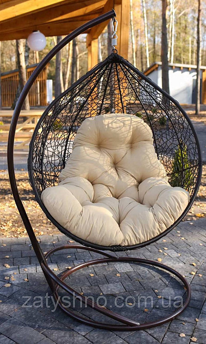Підвісне крісло Кокон з подушкою Київ - фото 7