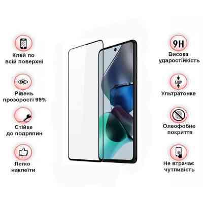 Стекло защитное BeCover Vivo Y36/Y36 5G Black (709769) Винница