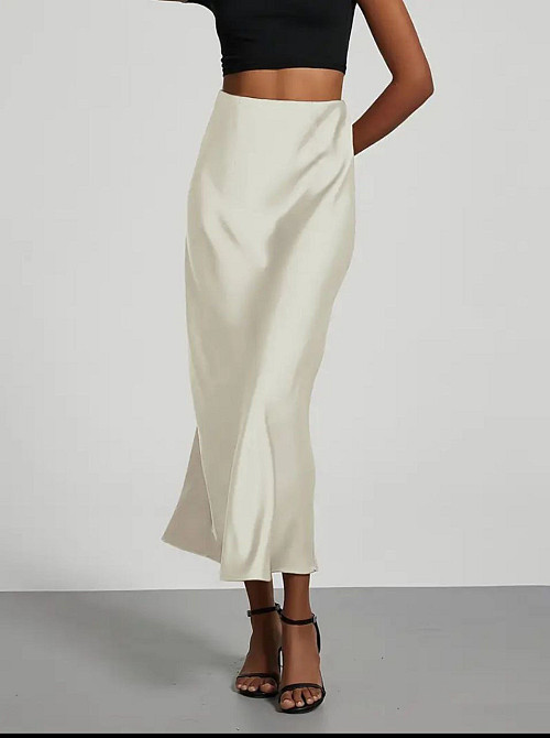 Жіноча спідниця шовкова Білий 42/44 Харків - фото 2