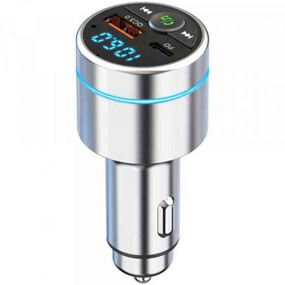 Автомобільний FM-трансміттер Aspiring Wave 5 PD 20W LED/Bluetooth/MicroSD/DSP/QC3.0 Metal case (WV654712) Киев