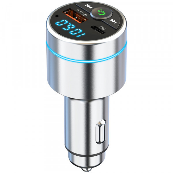Автомобільний FM-трансміттер Aspiring Wave 5 PD 20W LED/Bluetooth/MicroSD/DSP/QC3.0 Metal case (WV654712) Киев - изображение 5
