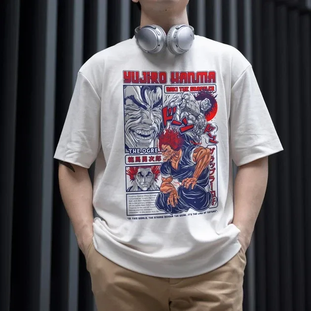 Футболка чоловіча з  принтом BAKI Yujiro Hanma W Розмір 48 Дніпро - фото 3