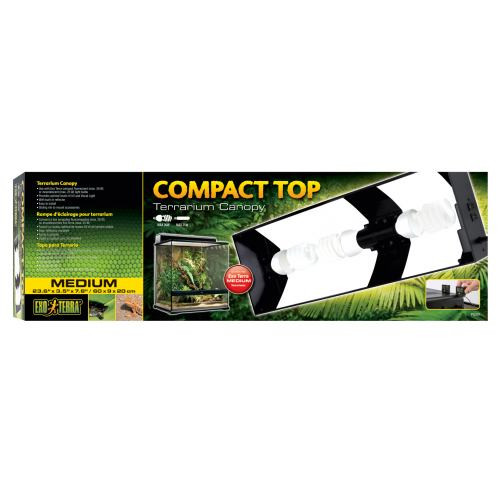 Світильник ExoTerra для тераріумів Compact top для ультрафіолетових ламп пластик метал Е27 60х9х20 см Київ - фото 2