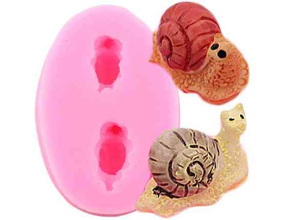 Молд силиконовый Улитки 54 на 36 мм розовый Киев