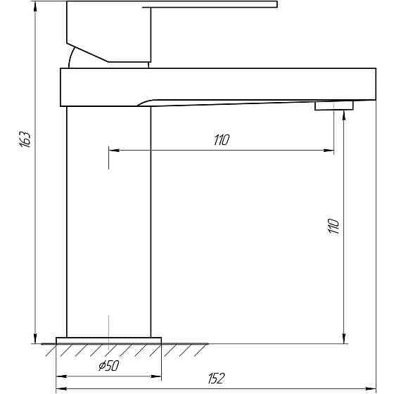 Змішувач для умивальника TOPAZ SARDINIA TS 08221-H20 Луцк