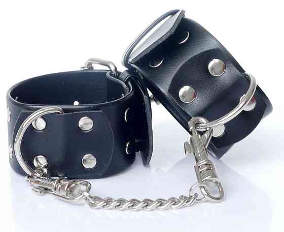 Наручники зі штучної шкіри Fetish Boss Series - Handcuffs with studs, BS3300092 Sex Aura Київ