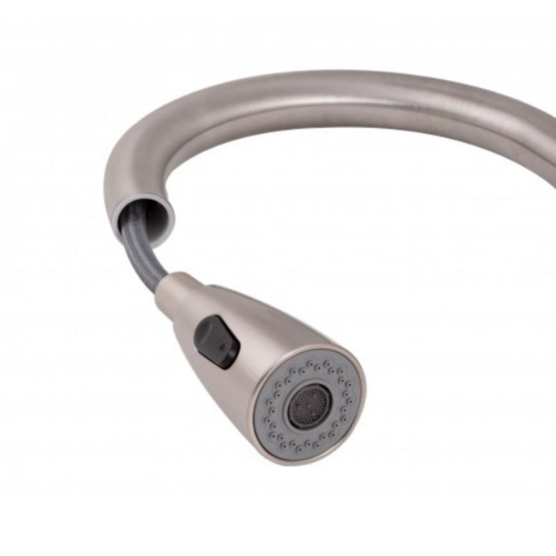 Змішувач для кухні Lidz (NKS) 12 32 015FL-8 з висувним виливом, сатин Київ - фото 5