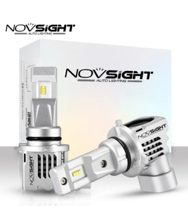 Світлодіодні автолампи Novsight N30S HB4: 60W, 12000Lm, чипи Philips ZES, активне охолодження, біле світло 6000K (Комплект) Київ