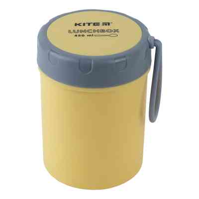 Ланч-бокс детский Kite круглый 450 мл, желтый (K23-187-1) Винница