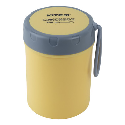 Ланч-бокс детский Kite круглый 450 мл, желтый (K23-187-1) Винница - изображение 1
