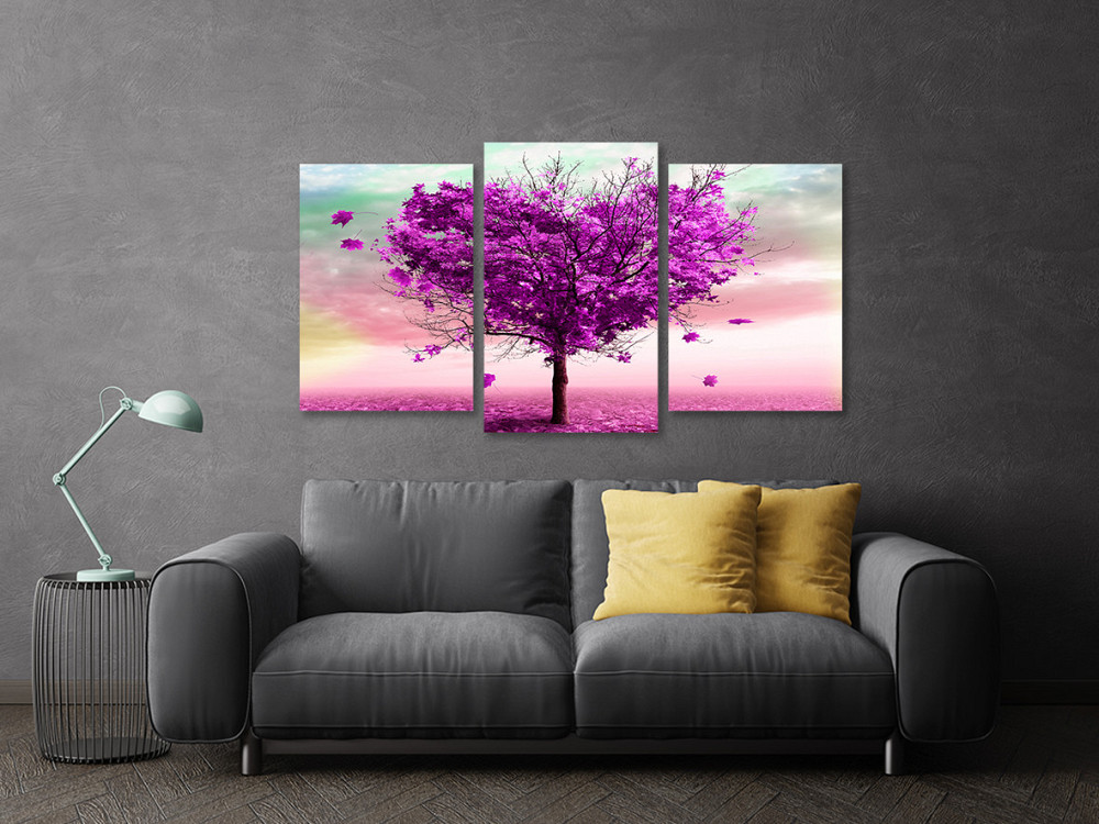 Модульная картина в гостиную / спальню Рожеве дерево  Art-608_3 70x130 см Киев - изображение 3