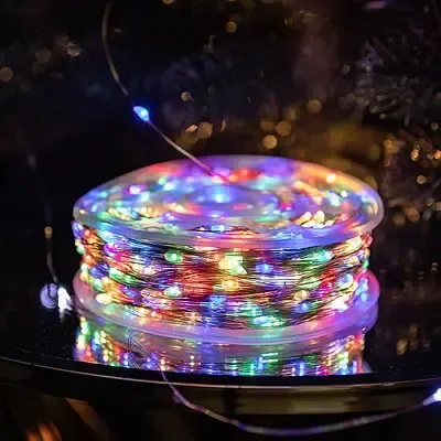 Гирлянда Роса 200 м МУЛЬТИК – зеленая нить, пульт, 8 режимов Коломия - фото 4