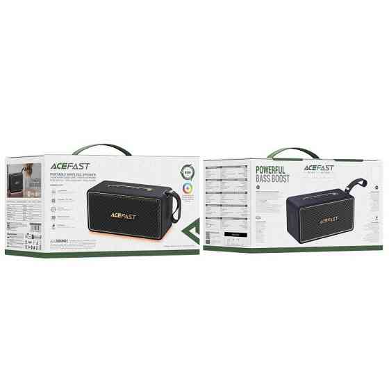 Портативная колонка ACEFAST K3 Max portable wireless speaker Black Одесса