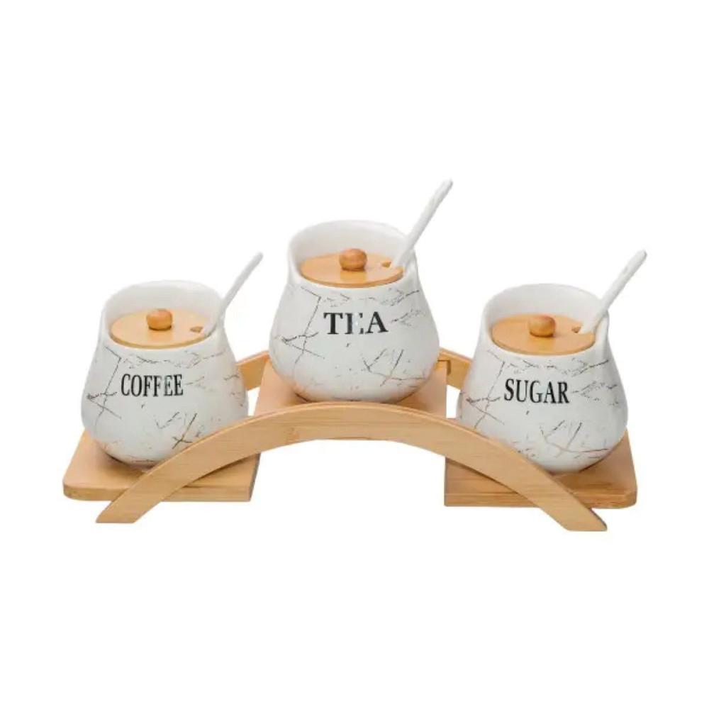 Yiwu Набір банок для чаю та кави об'ємом 500 мл HP-1214 Коломия - фото 1