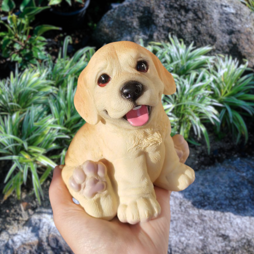 Садовая фигура Щенок из полистоуна. Для сада,  дачного участка, террасы, декора интерьера Одесса - изображение 1