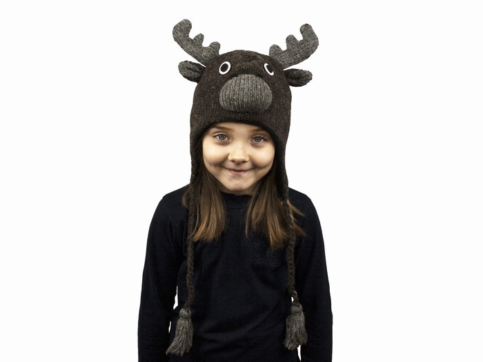 В'язана шапка для хлопчика Лось Київ - фото 1