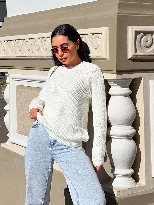 Жіночий яскравий стильний в'язаний светр.  42-48р Київ - фото 4