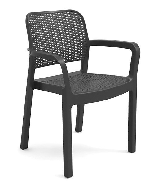Стілець садовий пластиковий Keter Samanna, сірий Київ - фото 1