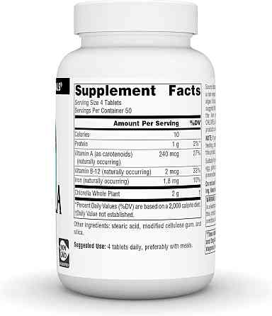 Хлорелла Source Naturals Chlorella, 200 Tablets Луцк