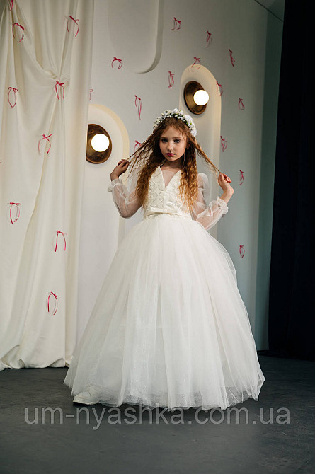 Молочное нарядное платье 134-146 Кривой Рог - изображение 10