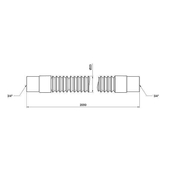 Шланг злив Thermo Alliance Standart для пральної машини 200 см SD096W200 Київ