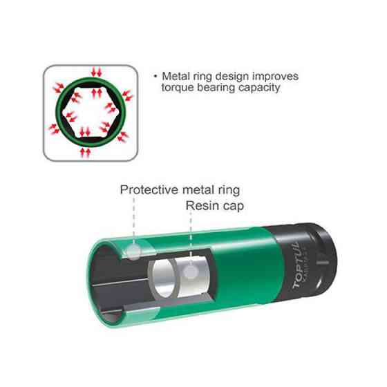 Головка для литых дисков TOPTUL 1/2