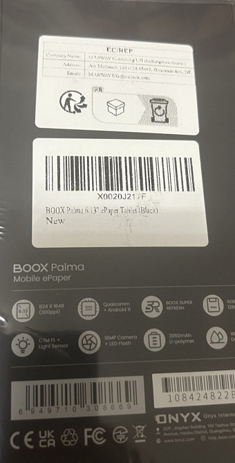 Електронная Книга BOOX Palma Mobile ePaper 6G 128Gb. Київ - фото 1