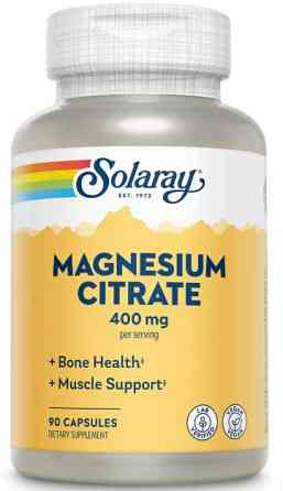 Магній цитрат Solaray Magnesium Citrate 400 мг 90 капс Київ