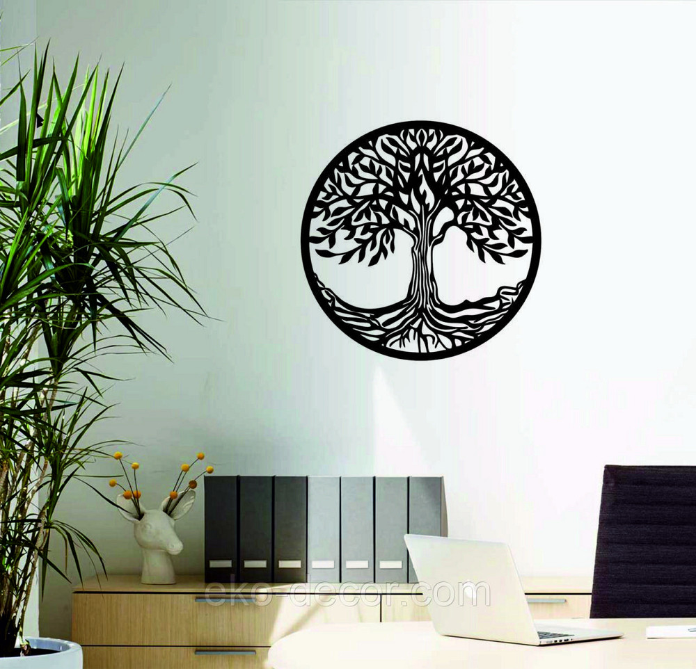 Декоративное настенное 3D Панно «Дерево в кругу» Декор на стену с объемом Киев - изображение 6