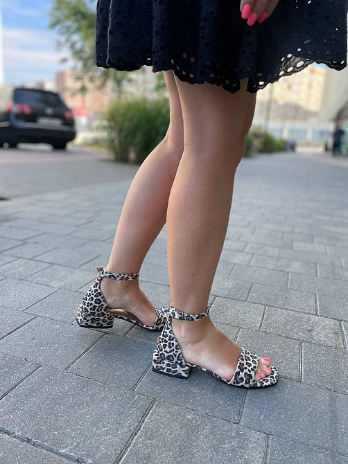 KATI SHOES Босоніжки жіночі леопардові світлі KATI SHOES 231, натуральна шкіра / Шкіряні босоні Коломыя - изображение 7