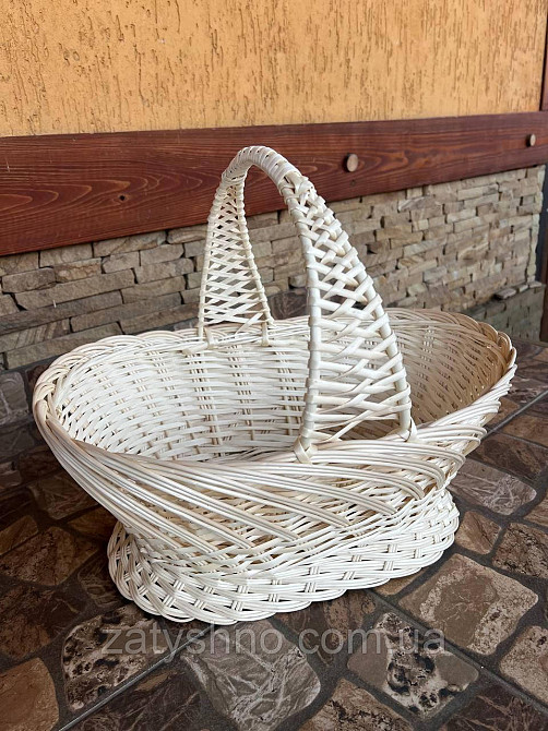 Кошик великодній білий Київ - фото 1