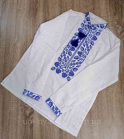 Мужская льняная вышиванка Всеволод2 Кривой Рог