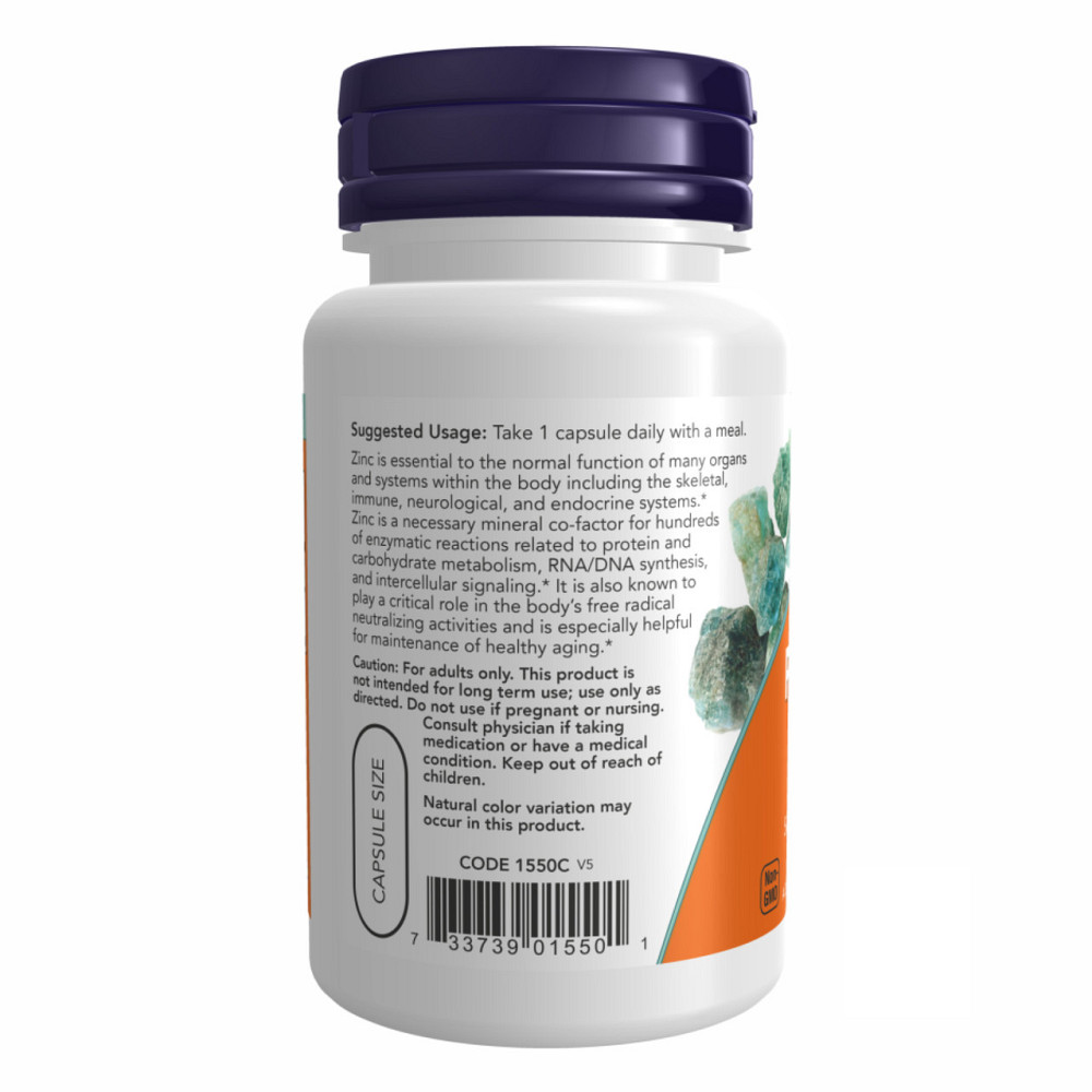 Пиколинат цинка Now Foods Zinc Picolinate 50 mg 60 раст капс Киев - изображение 6