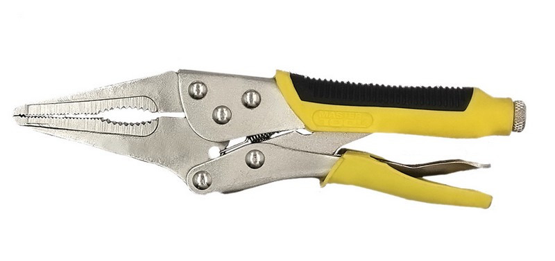 Кліщі затискні універсальні MASTERTOOL 220 мм подовжені губки 07-0902 Коломыя - изображение 1