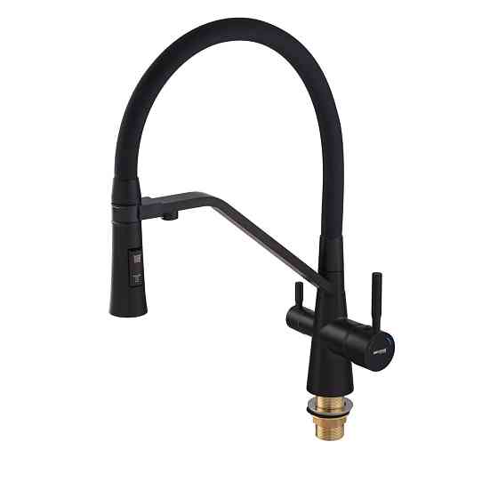 Кухонный смеситель Mixxus Premium Magnet 021 черный REFL.BLACK (MI6974) Харьков