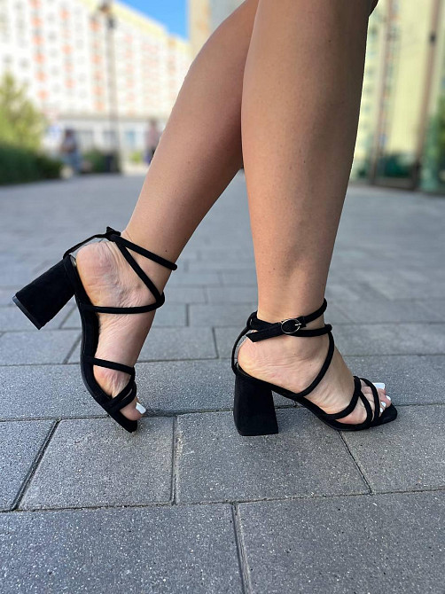 Meideli Босоніжки жіночі MEIDELI H008H-1 чорні (літо, еко-замша) (5809) Коломыя - изображение 3