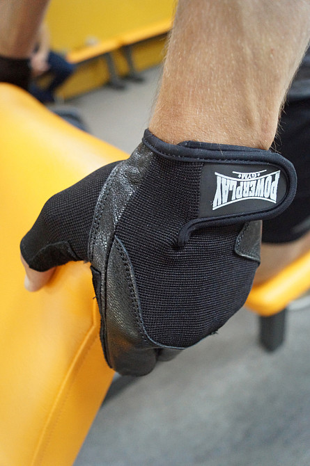 Рукавички для фітнесу PowerPlay 2154 Чорні L Київ - фото 7