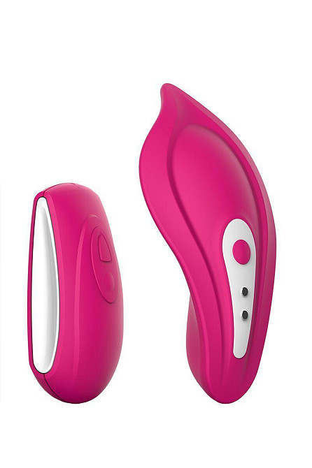 Вібратор у трусики Liebe Panty Vibe Recargable Cerise, нагрівання до 39 °C, пульт, трусики в комплекті Sex Aura Київ - фото 1