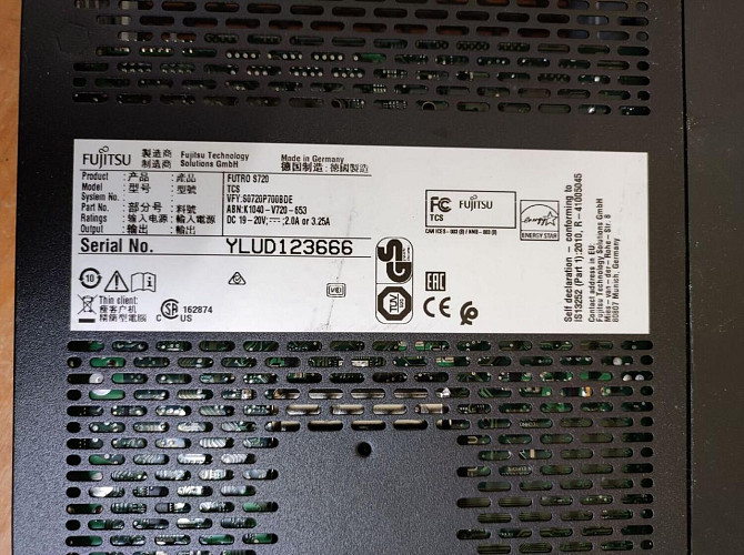 Тонкий клієнт Fujitsu Futro S720 USFF / AMD GX-222GC (2 ядра по 2.2 — 2.4 GHz) / 2 GB DDR3 / 2 GB SSD / AMD Radeon R5E Graphics Дніпро - фото 3