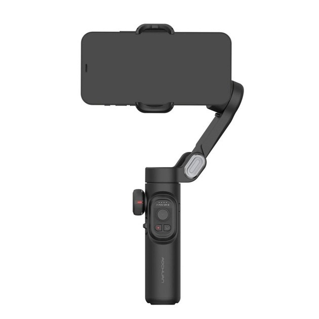 Стедикам AOCHUAN Smart X Pro: Трехосевой Bluetooth стабилизатор для смартфона, OLED-дисплей, беспроводная зарядка, Grey Киев - изображение 3
