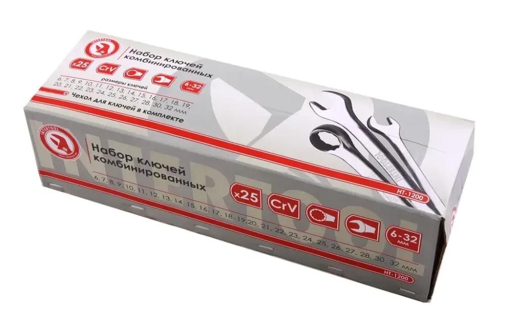 Набор ключей рожково-накидных 25 ед. Intertool в чехле (6-32мм) Винница - изображение 2