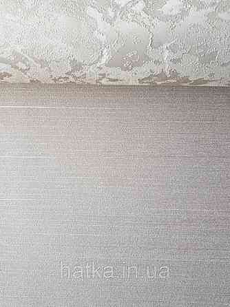 Шпалери вінілові на паперовій основі Sirpi Italian Silk 7 однотонні кремові тонка срібна смуга Київ
