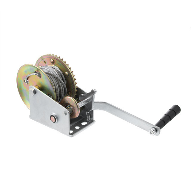 Лебідка важільна барабанна, тягове зусилля 450 кг, сталевий трос INTERTOOL GT1454 Київ - фото 4