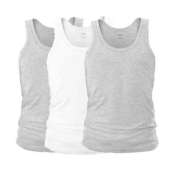 Набор мужских маек из хлопка Lans L 11.005 Микс, XXL Киев