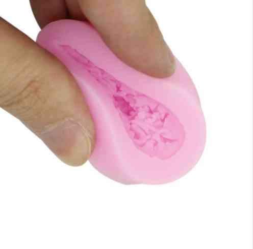 Молд маленький Роза 36 на 45 мм розовый Киев